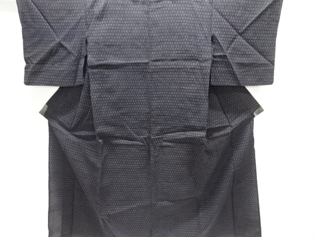 JAPANESE KIMONO / ANTIQUE HITOE KIMONO / TAISHO ROMAN STYLE / WOVEN ABSTRACT PATTERN